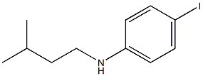 4-iodo-N-(3-methylbutyl)aniline Struktur