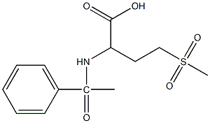 4-methanesulfonyl-2-(1-phenylacetamido)butanoic acid Struktur