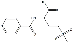 4-methanesulfonyl-2-(pyridin-4-ylformamido)butanoic acid Struktur