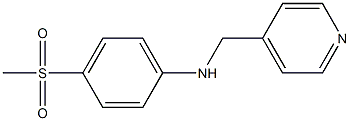 4-methanesulfonyl-N-(pyridin-4-ylmethyl)aniline Struktur