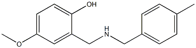 4-methoxy-2-({[(4-methylphenyl)methyl]amino}methyl)phenol Struktur