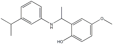 4-methoxy-2-(1-{[3-(propan-2-yl)phenyl]amino}ethyl)phenol Struktur