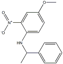 4-methoxy-2-nitro-N-(1-phenylethyl)aniline Struktur