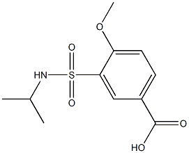 4-methoxy-3-(propan-2-ylsulfamoyl)benzoic acid Struktur