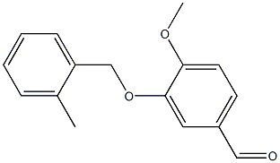 4-methoxy-3-[(2-methylphenyl)methoxy]benzaldehyde Struktur