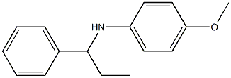 4-methoxy-N-(1-phenylpropyl)aniline Struktur