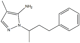 4-methyl-1-(4-phenylbutan-2-yl)-1H-pyrazol-5-amine Struktur