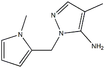 4-methyl-1-[(1-methyl-1H-pyrrol-2-yl)methyl]-1H-pyrazol-5-amine Struktur