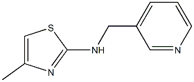 4-methyl-N-(pyridin-3-ylmethyl)-1,3-thiazol-2-amine Struktur