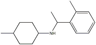 4-methyl-N-[1-(2-methylphenyl)ethyl]cyclohexan-1-amine Struktur