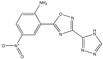 4-nitro-2-[3-(4H-1,2,4-triazol-3-yl)-1,2,4-oxadiazol-5-yl]aniline Struktur