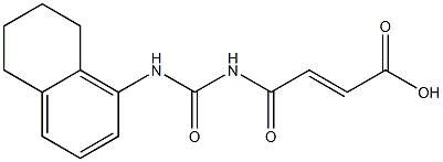 4-oxo-4-[(5,6,7,8-tetrahydronaphthalen-1-ylcarbamoyl)amino]but-2-enoic acid Struktur