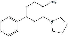 4-phenyl-2-pyrrolidin-1-ylcyclohexanamine Struktur