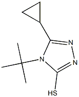 4-tert-butyl-5-cyclopropyl-4H-1,2,4-triazole-3-thiol Struktur