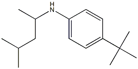 4-tert-butyl-N-(4-methylpentan-2-yl)aniline Struktur