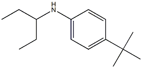 4-tert-butyl-N-(pentan-3-yl)aniline Struktur