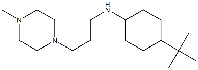 4-tert-butyl-N-[3-(4-methylpiperazin-1-yl)propyl]cyclohexan-1-amine Struktur