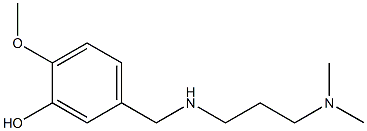 5-({[3-(dimethylamino)propyl]amino}methyl)-2-methoxyphenol Struktur