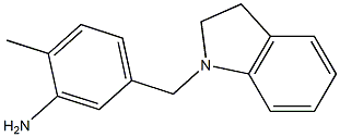 5-(2,3-dihydro-1H-indol-1-ylmethyl)-2-methylaniline Struktur