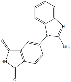 5-(2-amino-1H-1,3-benzodiazol-1-yl)-2,3-dihydro-1H-isoindole-1,3-dione Struktur