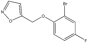 5-(2-bromo-4-fluorophenoxymethyl)-1,2-oxazole Struktur