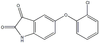 5-(2-chlorophenoxy)-1H-indole-2,3-dione Struktur