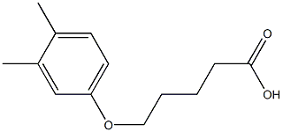 5-(3,4-dimethylphenoxy)pentanoic acid Struktur