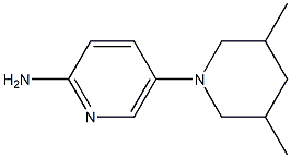 5-(3,5-dimethylpiperidin-1-yl)pyridin-2-amine Struktur