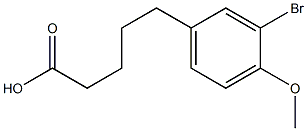 5-(3-bromo-4-methoxyphenyl)pentanoic acid Struktur