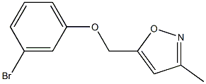 5-(3-bromophenoxymethyl)-3-methyl-1,2-oxazole Struktur