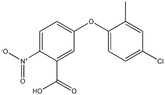 5-(4-chloro-2-methylphenoxy)-2-nitrobenzoic acid Struktur