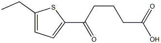 5-(5-ethylthiophen-2-yl)-5-oxopentanoic acid Struktur