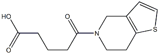 5-(6,7-dihydrothieno[3,2-c]pyridin-5(4H)-yl)-5-oxopentanoic acid Struktur