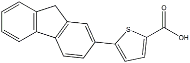 5-(9H-fluoren-2-yl)thiophene-2-carboxylic acid Struktur