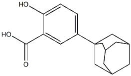 5-(adamantan-1-yl)-2-hydroxybenzoic acid Struktur