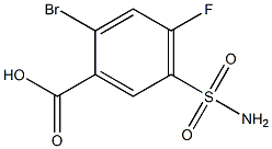 5-(aminosulfonyl)-2-bromo-4-fluorobenzoic acid Struktur