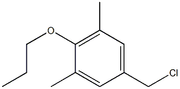 5-(chloromethyl)-1,3-dimethyl-2-propoxybenzene Struktur