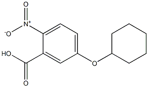 5-(cyclohexyloxy)-2-nitrobenzoic acid Struktur