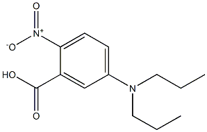 5-(dipropylamino)-2-nitrobenzoic acid Struktur