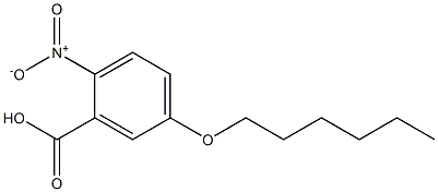 5-(hexyloxy)-2-nitrobenzoic acid Struktur