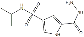 5-(hydrazinocarbonyl)-N-isopropyl-1H-pyrrole-3-sulfonamide Struktur