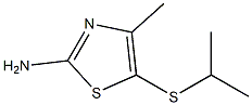 5-(isopropylthio)-4-methyl-1,3-thiazol-2-amine Struktur