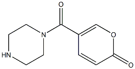 5-(piperazin-1-ylcarbonyl)-2H-pyran-2-one Struktur