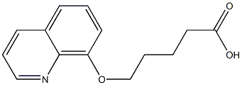 5-(quinolin-8-yloxy)pentanoic acid Struktur