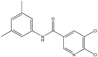 5,6-dichloro-N-(3,5-dimethylphenyl)pyridine-3-carboxamide Struktur