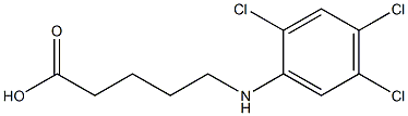 5-[(2,4,5-trichlorophenyl)amino]pentanoic acid Struktur