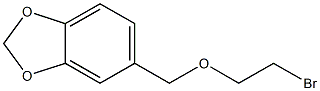 5-[(2-bromoethoxy)methyl]-1,3-benzodioxole Struktur