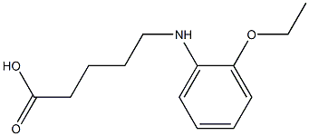 5-[(2-ethoxyphenyl)amino]pentanoic acid Struktur