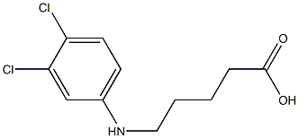 5-[(3,4-dichlorophenyl)amino]pentanoic acid Struktur