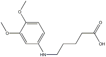 5-[(3,4-dimethoxyphenyl)amino]pentanoic acid Struktur